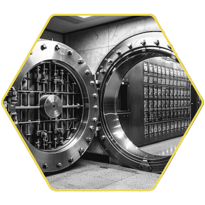Secure Bank vault